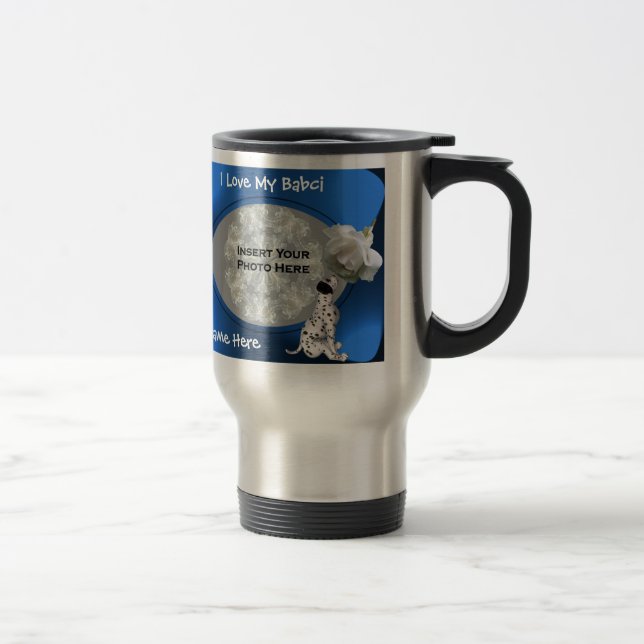 De Voyage Love Babci Rose chiot Polonais Grand-mère Mug (Droit)