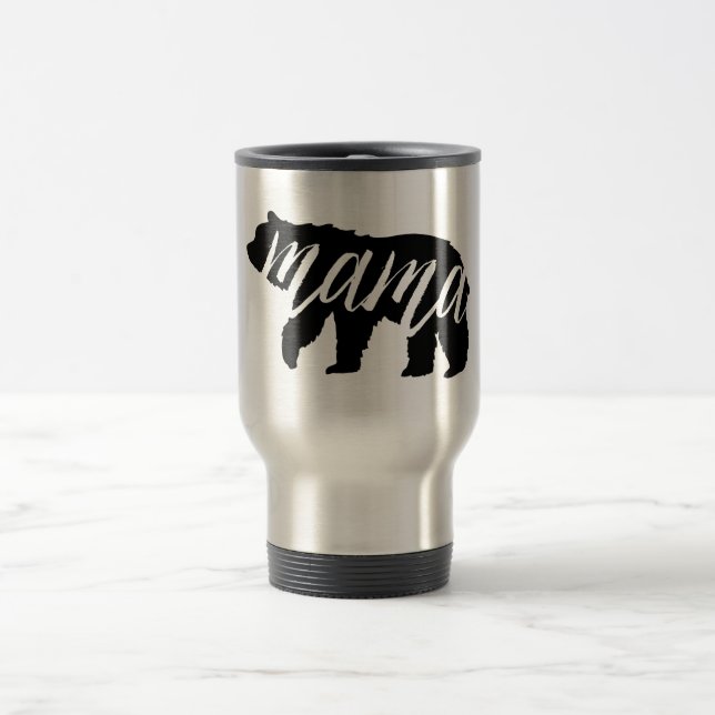 De Voyage Mama Bear Travel Coffee Mug (Centre)