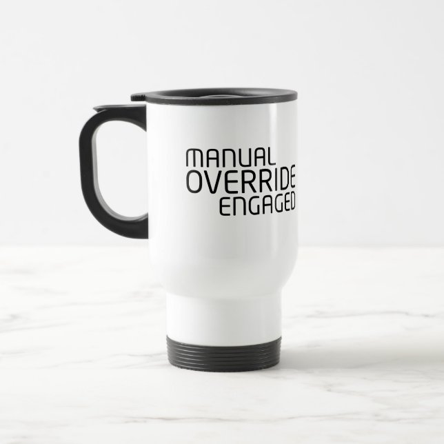 De Voyage Manual Override Mobile Command Insulated Mug (Gauche)