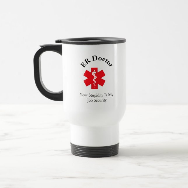 De Voyage Médecin ER Travel Mug (Gauche)