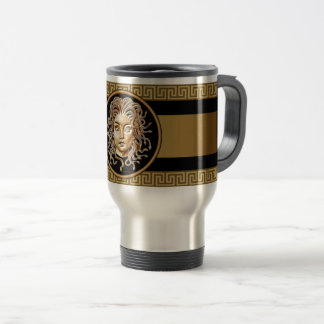 De Voyage Medusa Head Gold Chain Travel Mug