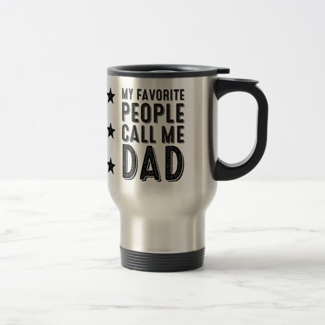De Voyage Mes Favoris M'Appelent Papa Mug (Droit)