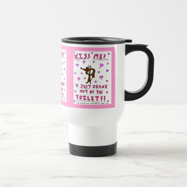 De Voyage Midge "KISS ME" Travel Mug (Droite)