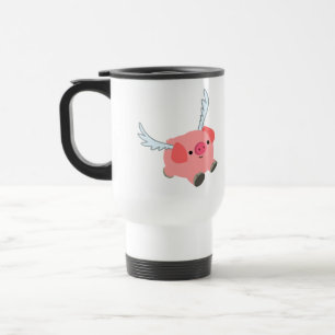 De Voyage Mignonne aile caricature Cochon Commuter Mug