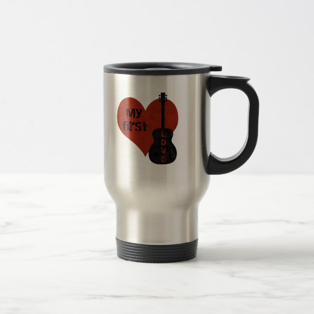 De Voyage Mon premier amour guitare Mug (Droit)