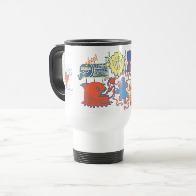 De Voyage Monsters Love Tea Travel Mug (Devant gauche)