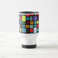 Mosaic Travel Mug Paul Klee Mondrian