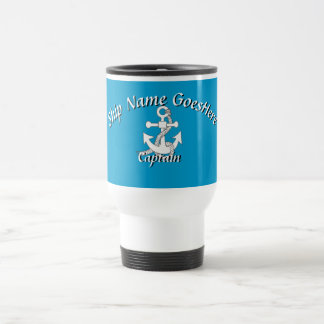 De Voyage Mug - Ancre avec texte courbe