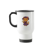 Mug Chat Élégant avec Éventail