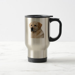 De Voyage Mug en acier inoxydable Loyauté Lab jaune