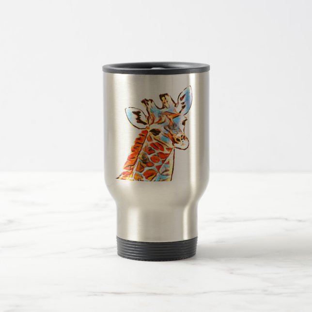 De Voyage Mug girafe coloré (Centre)