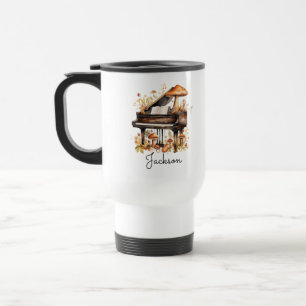 De Voyage Mug grand piano personnalisé - Nom personnalisé