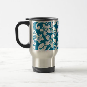 De Voyage Mug ISLAND PLUMERIA (CARIBBEAN BLUE)