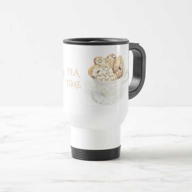 DE VOYAGE MUG ISOTHERME "HEURE DU THÉ" BISCOTTI (Devant droit)