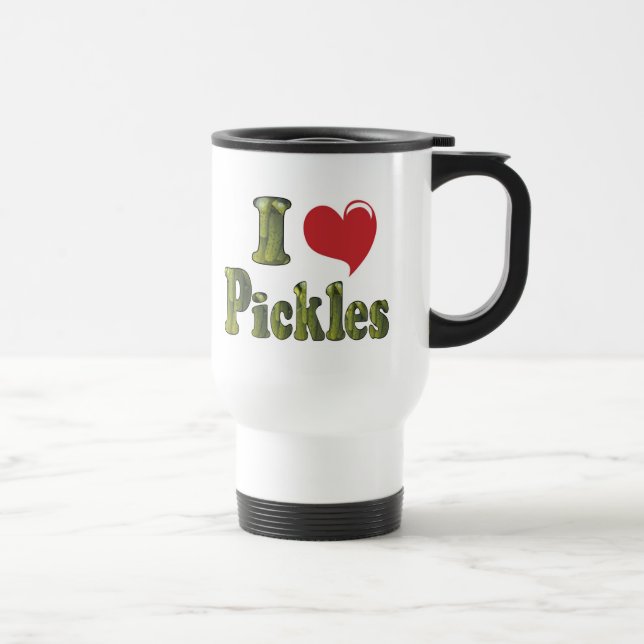De Voyage Mug Je T'aime les Cornichons (Droite)