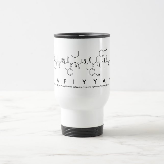 De Voyage Mug nom du peptide Safiyyah (Centre)