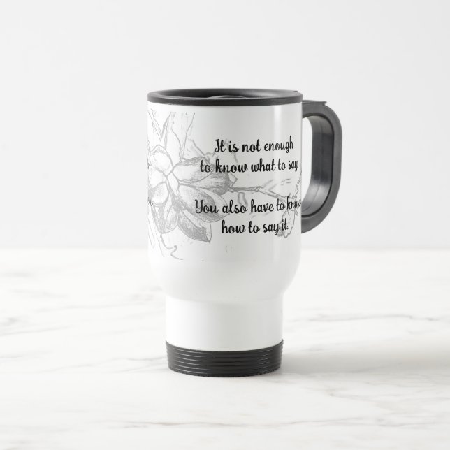 De Voyage Mug "Pas Assez" (Devant droit)