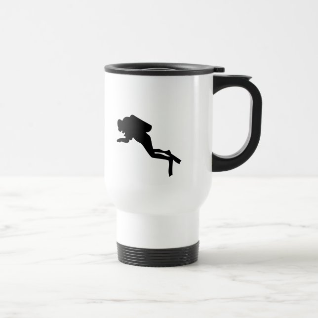 De Voyage Mug - Plongeur sous-marin (Droite)