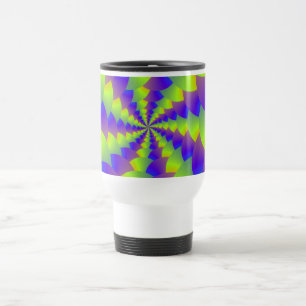 De Voyage Mug spirale jaune et pourpre