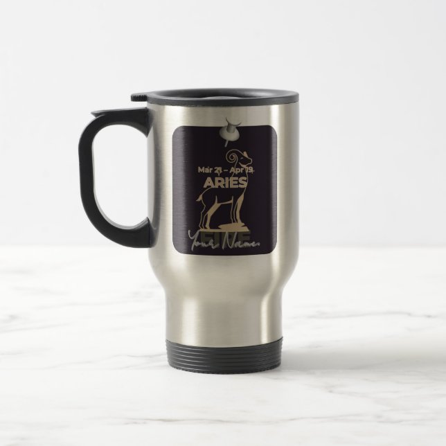 De Voyage Mug T01 #PinnedMyZodiac ! Aries (Gauche)