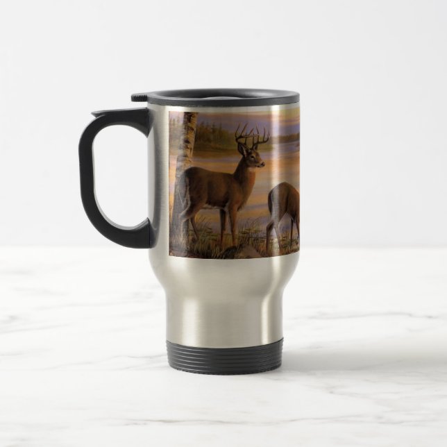 De Voyage Mug thermique des cerfs (Gauche)