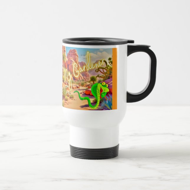 De Voyage 'My Gardener' Desert Garden Travel Mug (Droite)