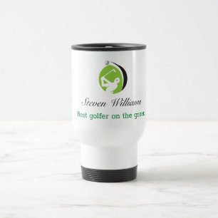 De Voyage Nom personnalisé Meilleur Golfer Travel Mug