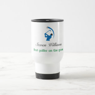 De Voyage Nom personnalisé Meilleur Golfer Travel Mug