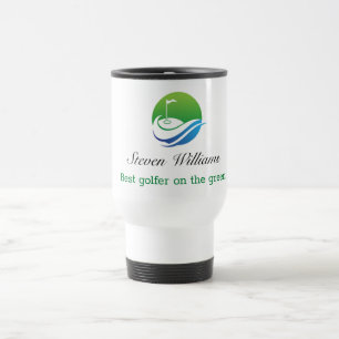 De Voyage Nom personnalisé Meilleur Golfer Travel Mug