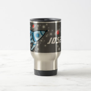 De Voyage Nommé 6 lettres espace gris bleu rouge gosses mug