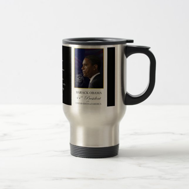 De Voyage Obama avec JFK - Coffee Mug (Droit)