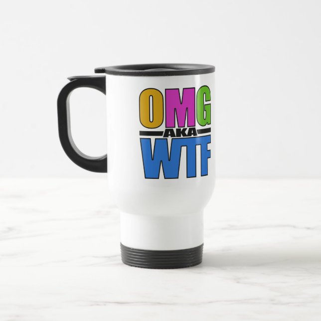 De Voyage OMG aka Mug WTF - choisir style & couleur (Gauche)