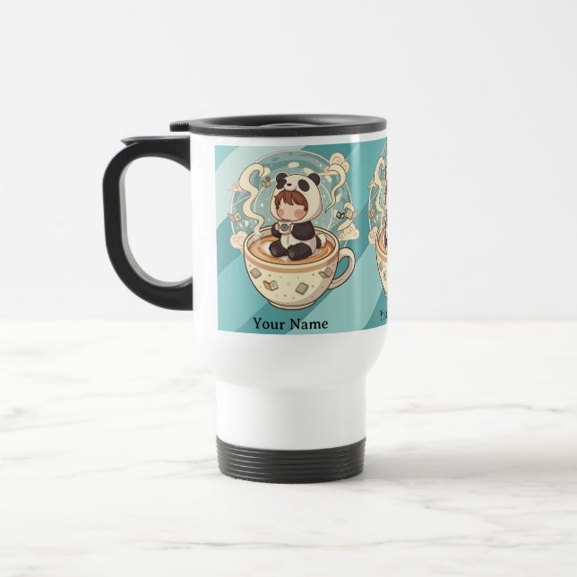 De Voyage Panda Adventure Travel Mug (Gauche)