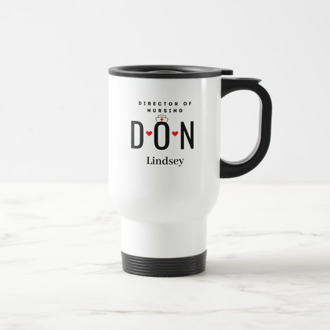 De Voyage Personalisé DON Nurse Travel Mug (Droite)