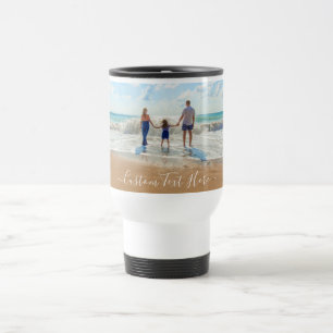 De Voyage Photo personnalisée Texte Voyager Mug avec vos pho