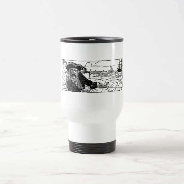 De Voyage Pirate Capitaine Travel Mug (Centre)