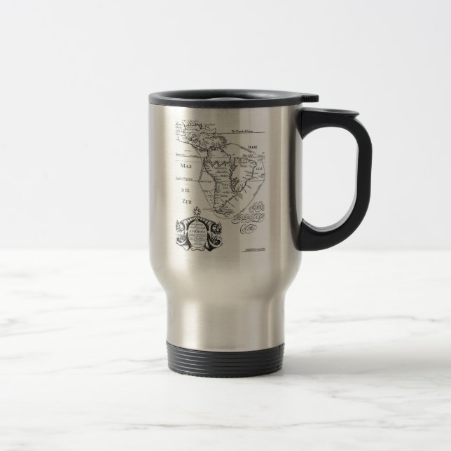 De Voyage Pirate Treasure Map Mug (Droit)