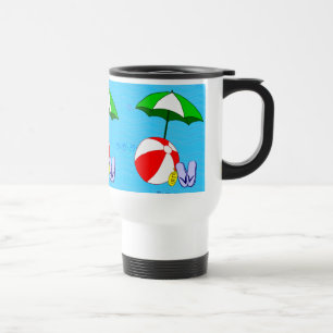 De Voyage Plage Ball Pool parasol Mug
