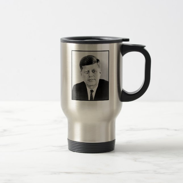 De Voyage Président John F Kennedy Portrait Travel Mug (Droit)