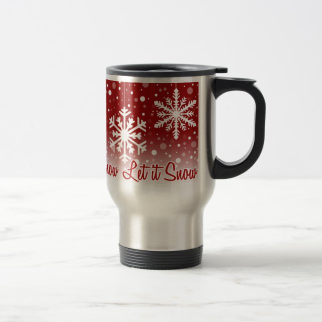 De Voyage Red - mug Let It Snow (Droit)