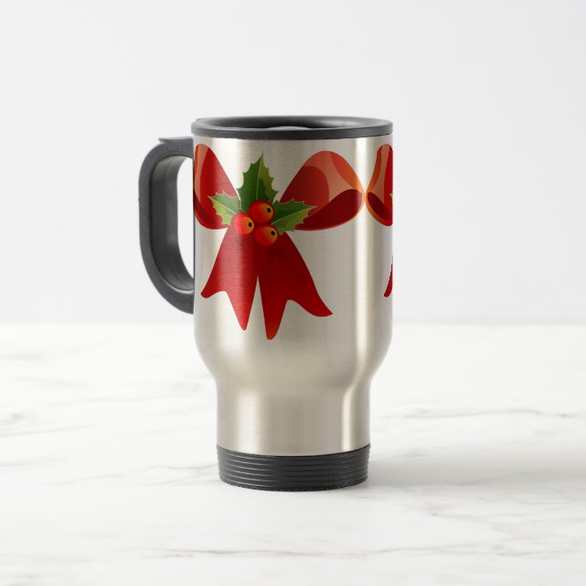 De Voyage Ribbon  Travel Mug (Devant gauche)