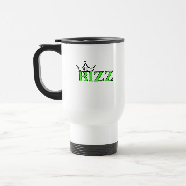 De Voyage RIZZ 40 Milestone Birthday Crown Coffee Mug (Gauche)