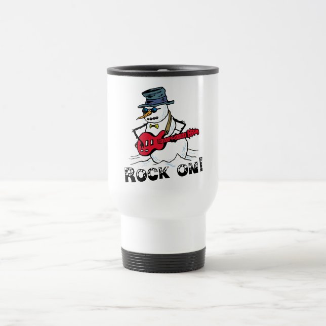 De Voyage Rock Star Snowman Mug (Centre)