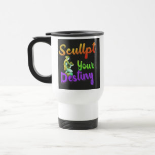 De Voyage "Sculpt Your Destiny" Travel Coffee Mug