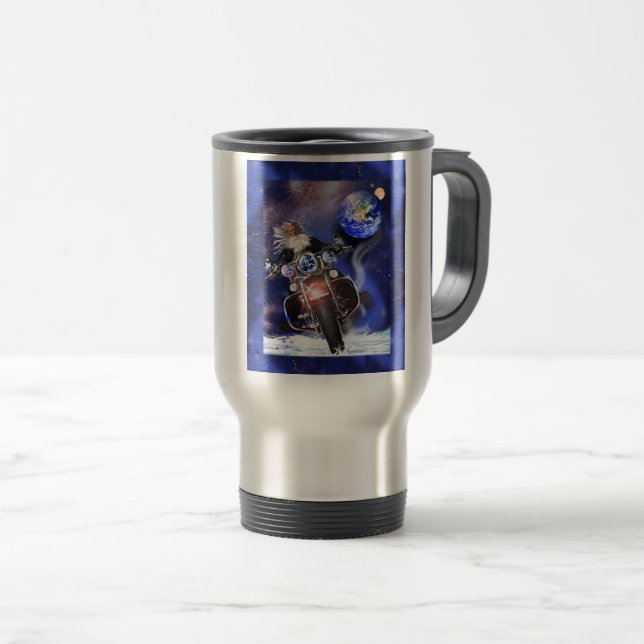 De Voyage Space Galaxy Travel Mug Harley Davidson (Devant droit)