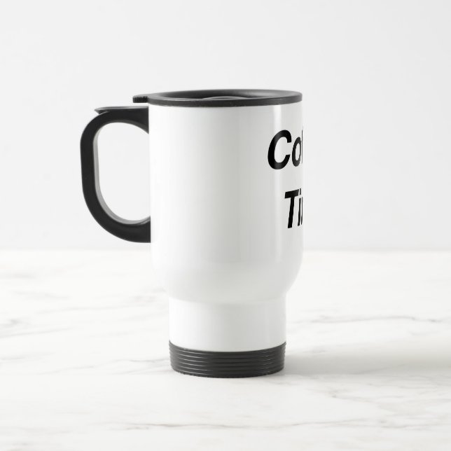 De Voyage Temps café Mug (Gauche)