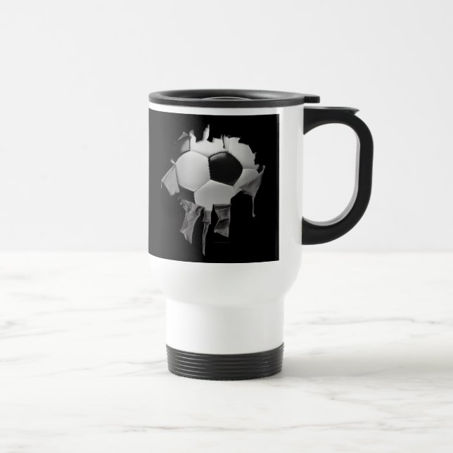 De Voyage Torn Soccer Commuter Mug (Droite)