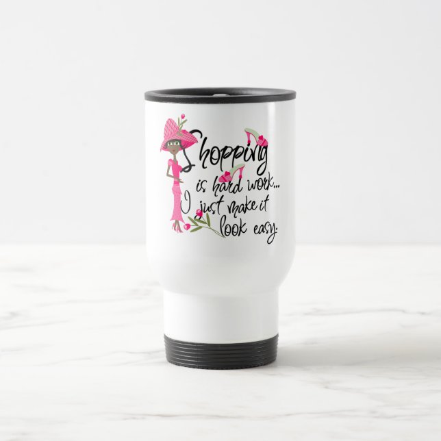 De Voyage Travail dur1 Mug (Centre)
