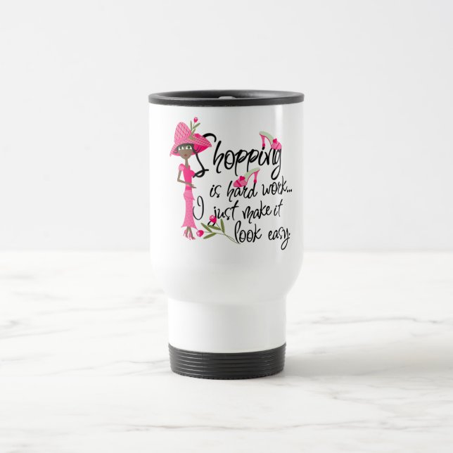De Voyage Travail dur1 Mug (Centre)
