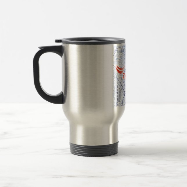De Voyage Travel Mug (square) (Gauche)